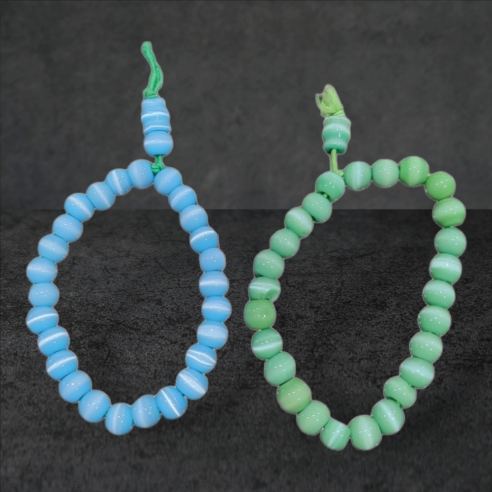 Pair of Green and Blue Bracelets